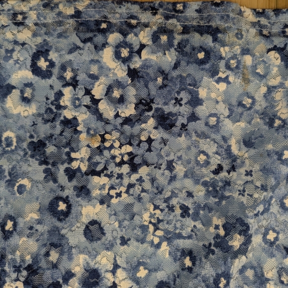 Floral Blue Long-Sleeve Top by Cleo - Picture 5 of 6